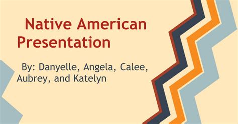 Native American Presentation Google Slides