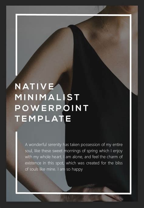 Native Minimalist Portrait Version PowerPoint Template Powerpoint