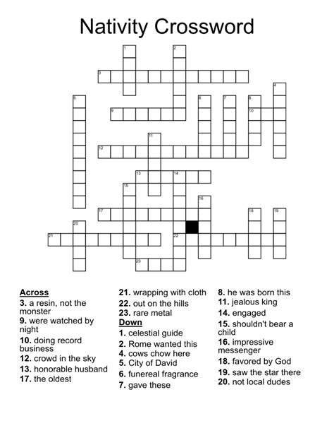  The Crossword Solver found 30 answers to "nativity scene figures", 4 letters crossword clue. The Crossword Solver finds answers to classic crosswords and cryptic crossword puzzles. Enter the length or pattern for better results. Click the answer to find similar crossword clues . Enter a Crossword Clue. Sort by Length. # of Letters or Pattern. . 