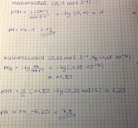 Natriumacetat ph-wert