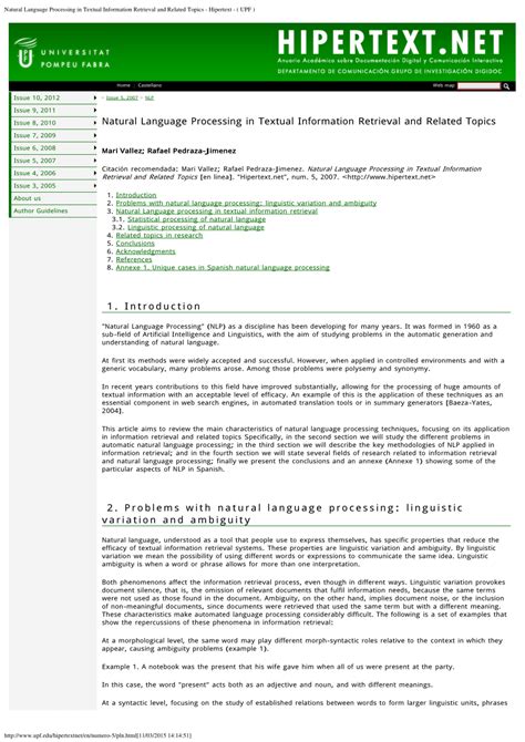 Natural Language Processing in Textual Information Retrieval …