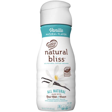 Natural coffee creamer. Iron 0 mg 0%. Potassium 20 mg 0%. Vitamin A 10 mcg 2%. * The % Daily Value (DV) tells you how much a nutrient in a serving of food contributes to a daily diet. 2,000 calories a day is used for general nutrition advice. Feel free to pour a little extra flavor into your coffee or tea with Organic Valley Lactose-Free Flavored Creamers. 