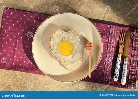 Natural honey and bread for healthy breakfast …