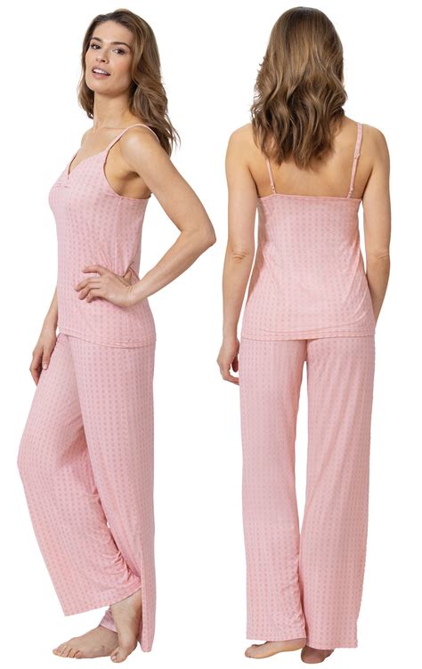 PajamaGram Valentines Day Gifts - Womens Pajamas Naturally 3/4 Sl