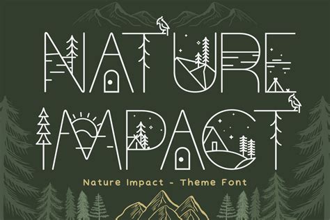 Nature Impact Font 177 Studio
