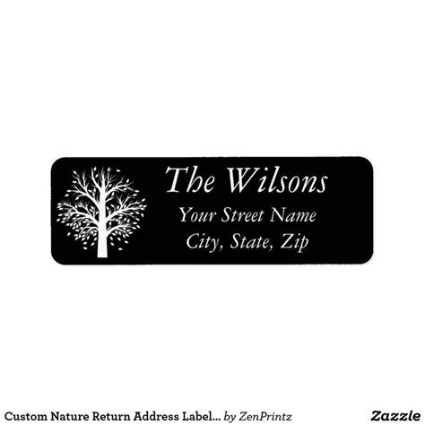 Nature Return Address Labels Zazzle