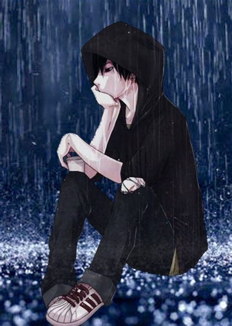 Nature Sad Boy Anime