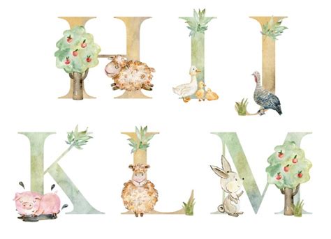 Nature letters Royalty Free Vector Image VectorStock