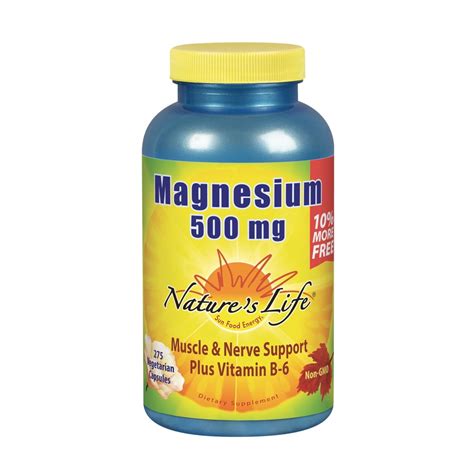 Natures Life Magnesium 500mg Magnesium for Bone