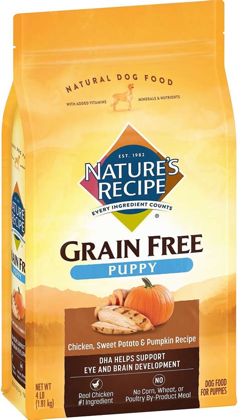 Natures recipe dog food review. Fat: 12% Min. Fiber: 4% Max. Calories: 337 kcal/cup. Nature’s Recipe Grain-Free Salmon, Sweet Potato & Pumpkin Recipe Dry Dog Food is Nature’s Recipe’s bestselling dog food on Chewy.com. This is an all life stage dog food. It’s available in 4-lb, 12-lb, and 24-lb. Here’s a look at the main ingredients in this food: 