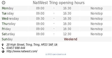 Natwest opening times in Runcorn, High Street