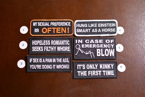 Naughty Custom Adult themed Patches