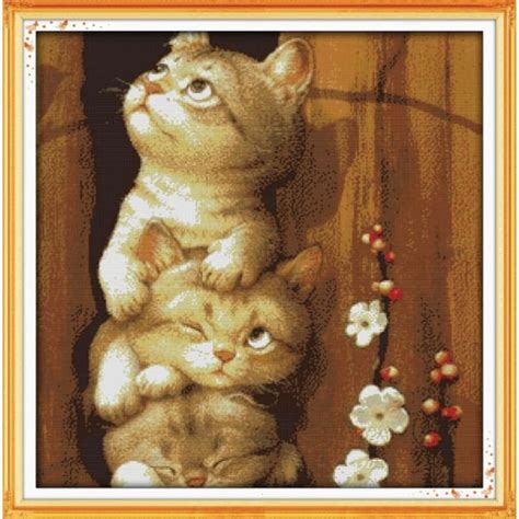 Naughty cat – Needlework Kits - UK