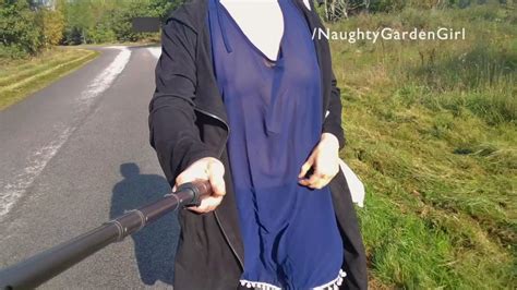 <b>NaughtyGardenGirl</b> with Hitchhiker with destroyed clothes. . Naughtygardengirl