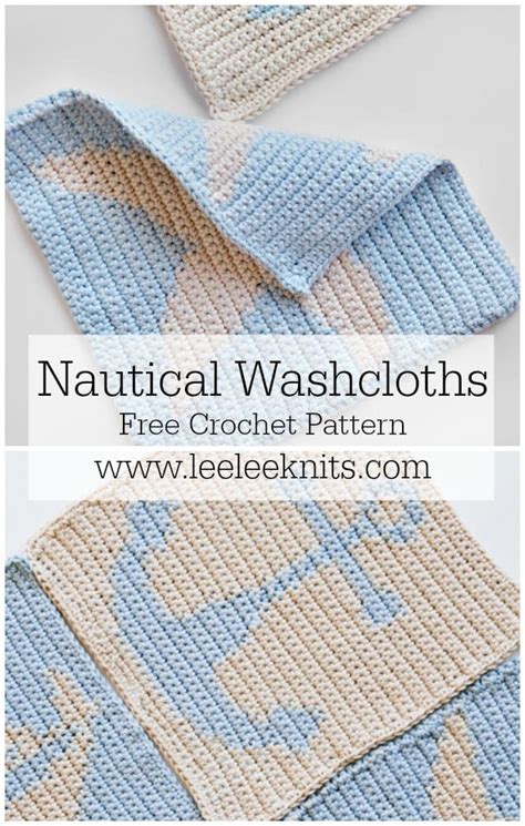 Nautical Washcloths Pattern - Leelee Knits