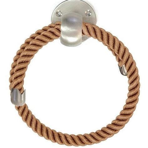 Nautiluxe Nautical Rope Towel Rings Nautical rope, Towel bar ...