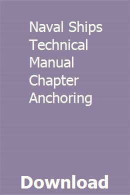 Naval ships technical manual chapter anchoring. - Manual de usuario chevrolet cruze 2014.