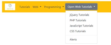 Navbar right bootstrap 4.  Menu alignment By default, a dropdown menu ...