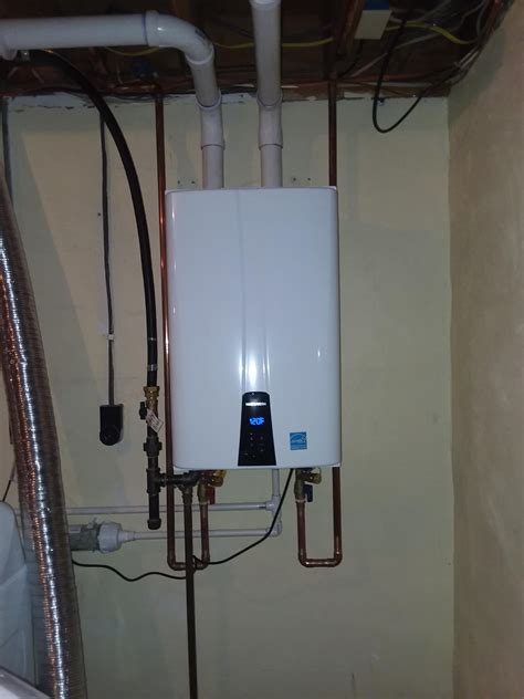 Navien tankless water heater reviews. Jun 5, 2022 · Navien NPE 240A tankless water heater is compatible with standard ½-inch gas lines up to 24 feet. Also, it uses simple 2-inch or 3-inch PVC forced draft direct venting up to 60 feet. For this reason, it cuts installation time by half. This condensing water heater has a BTU rating of 19,900–199,900 per hour. 