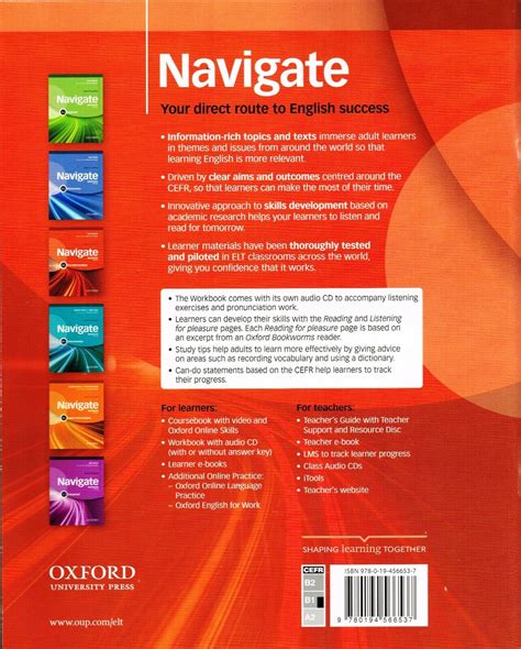 Navigate B1 Preintermediate Workbook with key and Audio CD