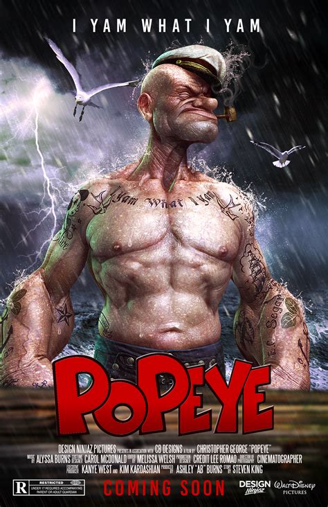 Popeye is the titular protagonist of the Popeye series of cartoons, comic books and even the live-action movie. He is portrayed as a tough, but relatively harmless sailor who has no time for troublemakers or bullies and is in love with Olive Oyl. In the 1980 live-action film Popeye, he is portrayed by the late Robin Williams, who also portrayed Mork in Mork …. 