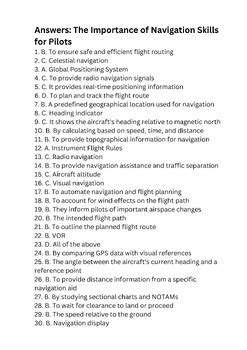 Navigation Skills Required for Safe Flying