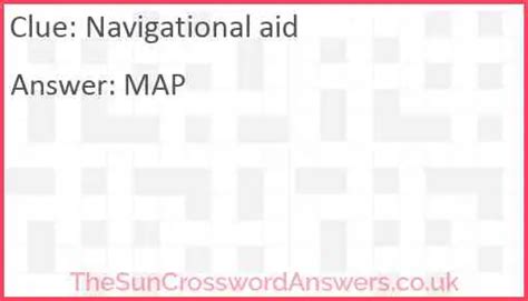 Navigation aid crossword clue. The Crossword Solver found 30 answers to "narwhal navigational aid", 10 letters crossword clue. The Crossword Solver finds answers to classic crosswords and cryptic crossword puzzles. Enter the length or pattern for better results. Click the answer to find similar crossword clues . Enter a Crossword Clue. 