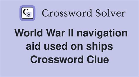 The Crossword Solver found 30 answers to "underwater navigation aid (5)", 5 letters crossword clue. The Crossword Solver finds answers to classic crosswords and cryptic crossword puzzles. Enter the length or pattern for better results. Click the answer to find similar crossword clues . Enter a Crossword Clue. . Navigation aid crossword clue