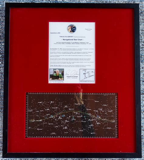 Navigational Star Chart from the Apollo 17 Lunar Module a photo on