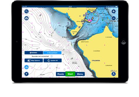 Go boating with comprehensive charts derived from multiple official, government and private sources, displayed in a familiar look and feel. Understand depths and bottom detail with our innovative 0.5 m bathymetry charts created using Navionics proprietary systems that process sonar data contributed by boaters with existing content.. 