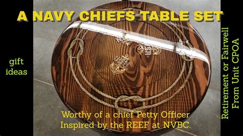 Navy Chief Petty Officer Retirement Table Gift Idea U.S. Navy Chief ...