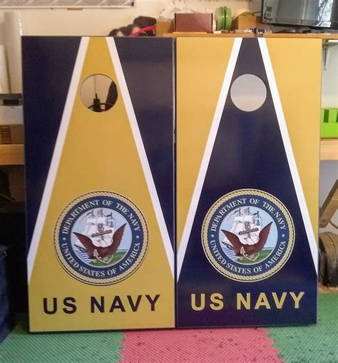 Navy Cornhole Boards - Etsy