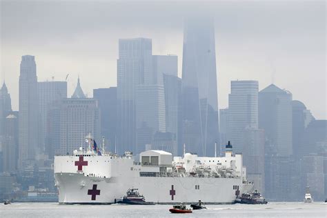 Navy Hospital Ship Comfort Arrives in New York City - US News