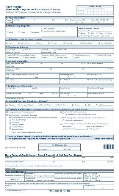 Navy federal credit union application. Statement credits are applied to application fee charges made on or after account opening. Please allow 6–8 weeks after the applicable program application fee is charged for the statement credit(s) to post to your account. ... Visa and Navy Federal Credit Union have no liability with regards to the Global Entry and TSA … 