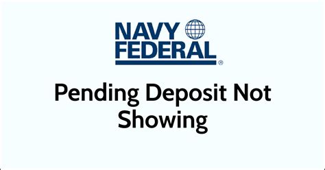 As long as your account is not overdrawn, they will release your direct deposit 1 day early. What does pending deposit mean for Navy Federal, taking this into account? Pending, Posted, and Available When pay deposit information is received and processed, it will appear on your account as pending.. 