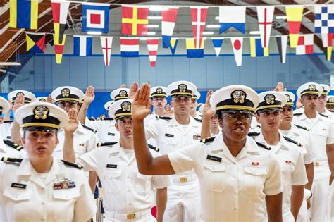 Navy Officer Candidate School (OCS) Graduation, Naval Station Newport, Rhode Island.