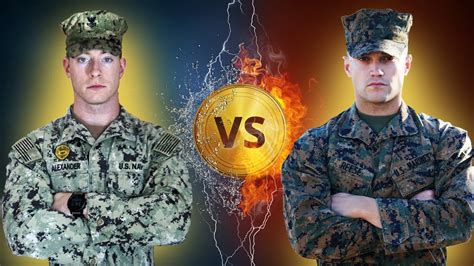 Navy vs marines. The U.S. Navy. The Navy, on the other hand, has a much more complex structure with a longer history than the Marines. There are operational combatant commands and various administrative commands, each of which has a particular mission. These missions lead to the different areas of responsibility for the Navy and the Marines. 