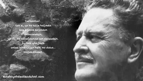 Nazım Hikmet Delikanlım Şiiri Edebiyat Dedikoduları. 