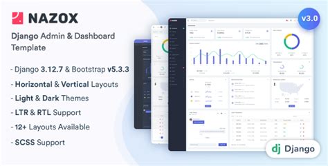 Nazox Django Admin & Dashboard Template