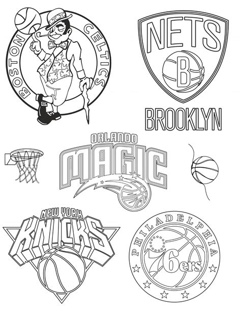 Nba Logos Coloring Pages