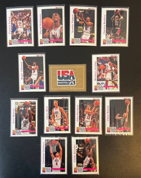 Nba hoops dream team card set.  thickness, this English language card ...