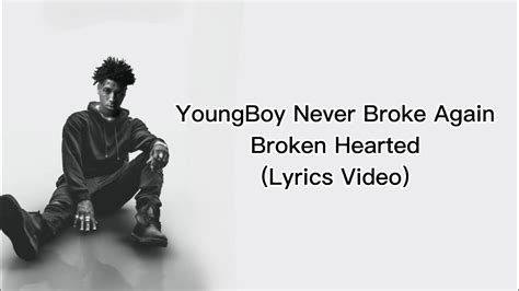 Nba youngboy broken hearted lyrics. Things To Know About Nba youngboy broken hearted lyrics. 