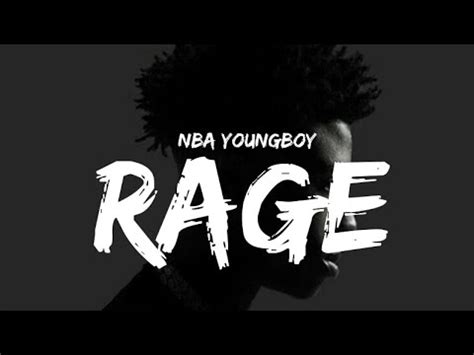 Rage Lyrics NBA YoungBoy from I Rest My Case (2023) album. The music is produced by TayTayMadeIt, while lyrics are written by YoungBoy Never Broke Again, and TayTayMadeIt. The music track was released on January 6, 2023.