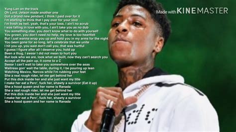Nba youngboy ranada lyrics. Things To Know About Nba youngboy ranada lyrics. 