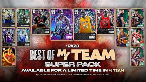 Nba2k23 myteam packs. Get the latest version. 207.00.227307215. Apr 27, 2024. Older versions. Advertisement. NBA 2K24 MyTEAM is a basketball game for Android in which you'll enter dozens of courts from NBA teams. In this new 2024 edition of the saga developed by 2K Inc. you will have to put together a balanced team to score as many baskets as possible. 