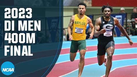 Ncaa 400m 2023. Athletes to watch at the Paris Diamond League 2023. Jakob Ingebrigtsen competes in the non-Olympic 2-mile event at the Paris Diamond League, with the world record of Kenya’s Daniel Komen - set all the way back in 1997 - on the line.. If Ingebrigtsen is to become the world’s fastest runner over the distance, he will need to set a time quicker than 7:58.61. 