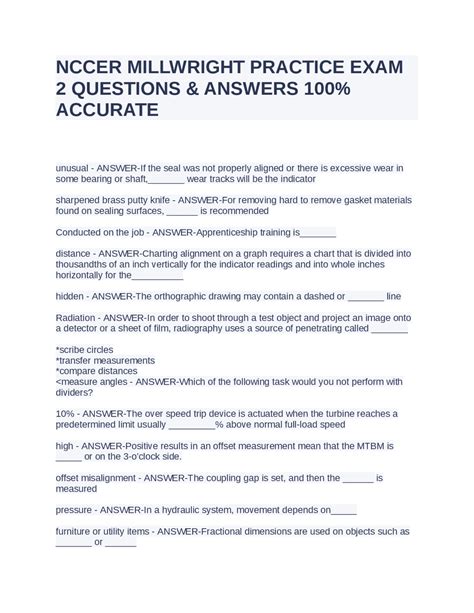 Nccer millwright test cost.  Please check the graduation pathway you are work...