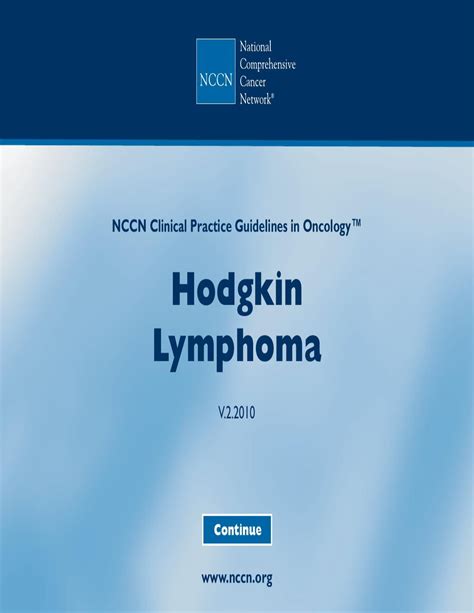 Nccn guidelines for patientsar hodgkin lymphoma. - Foreign language teacher s guide to active learning.