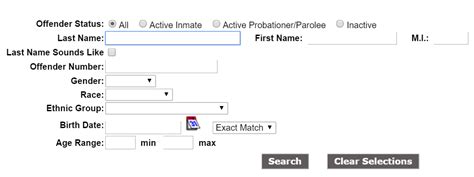 New Jersey Department of Corrections Inmate Search. Step 1: Visit the New Jersey inmate search page, provided by the New Jersey DOC, which appears as below: Step 2: The New Jersey inmate search offers a large number of search filters. If a State Bureau of Identification (SBI) number is known, fill out this field to be taken directly to the .... 