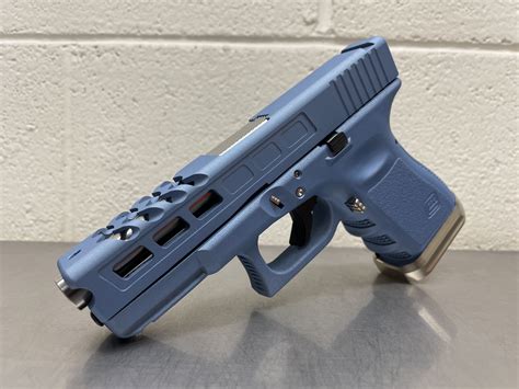The use of “GLOCK” on this page is merely to advertise the services we offer on GLOCK firearms, parts, or components. For genuine GLOCK, Inc. and GLOCK Ges.m.b.H products and parts visit www.glock.com. Single Top Window: Side Windows: Cobra Nose: Optic Cut: Dovetail Cut: Cerakote: Quantity: . 